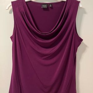 Plum Sleeveless Blouse- size M